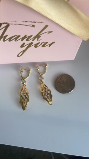 Aretes en oro amarillo