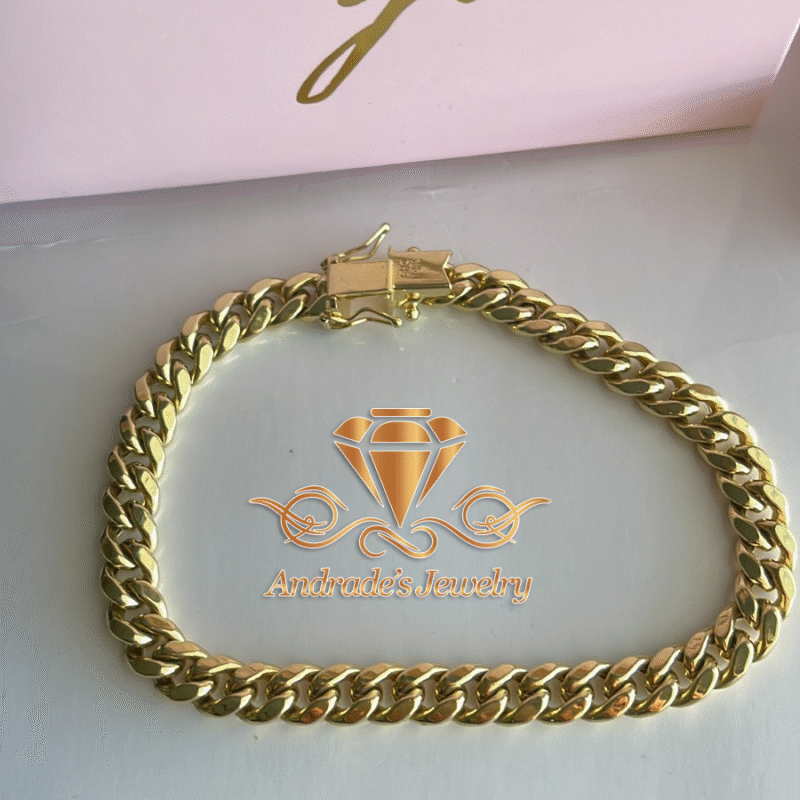 Esclava cubana oro amarillo unisex