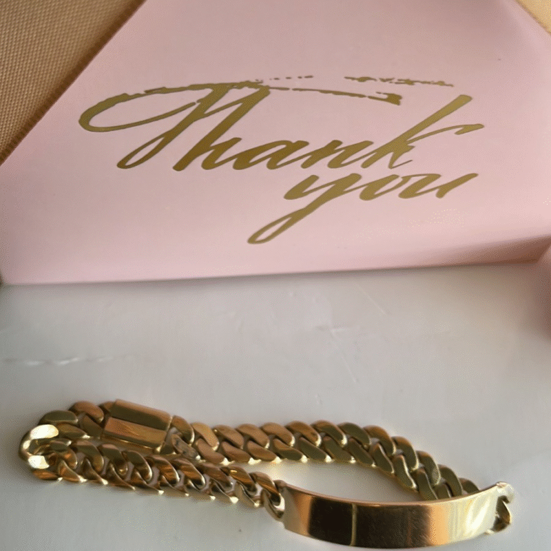 Esclava cubana oro amarillo unisex