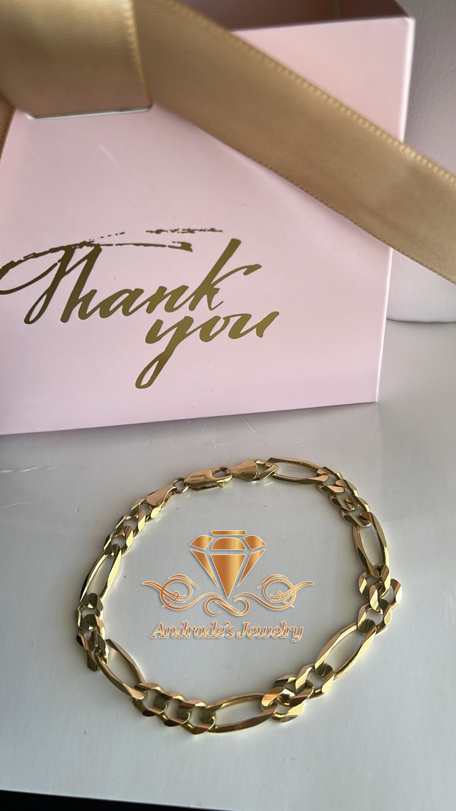 Esclava fígaro oro amarillo - Imagen 2