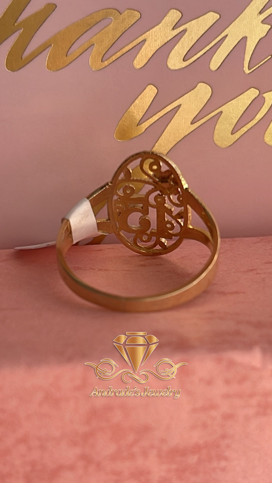 Anillo de quinceañera 3 oros (7.5) - Imagen 2