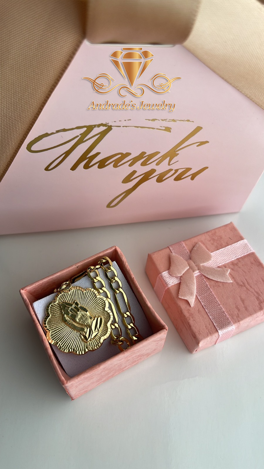 Medalla religiosa oro Amarillo - Imagen 3