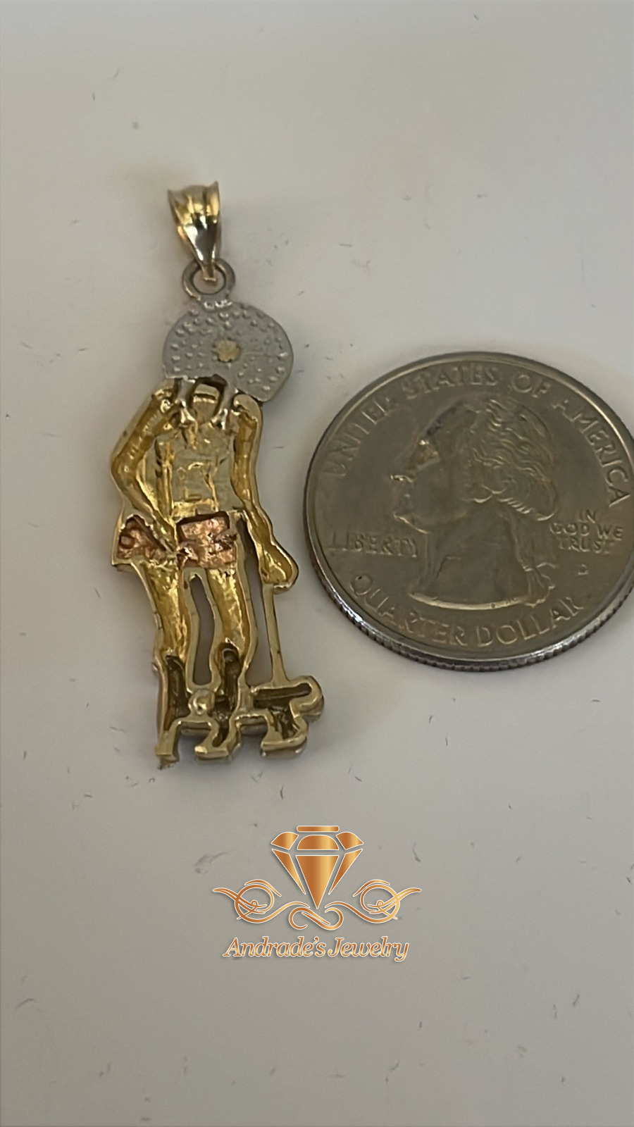 Dije de San Lázaro tres oros - Imagen 3