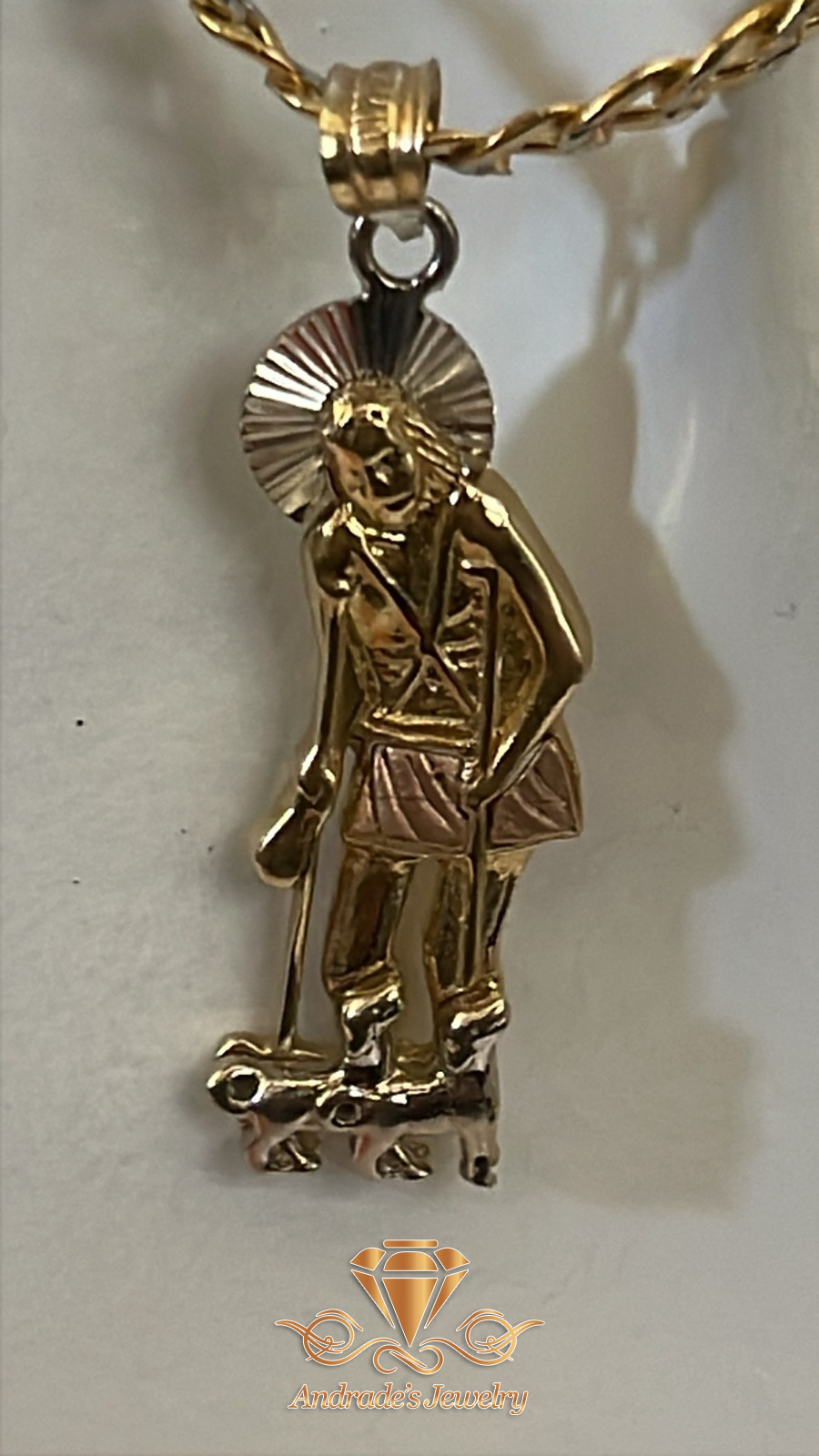 Dije de San Lázaro tres oros - Imagen 2