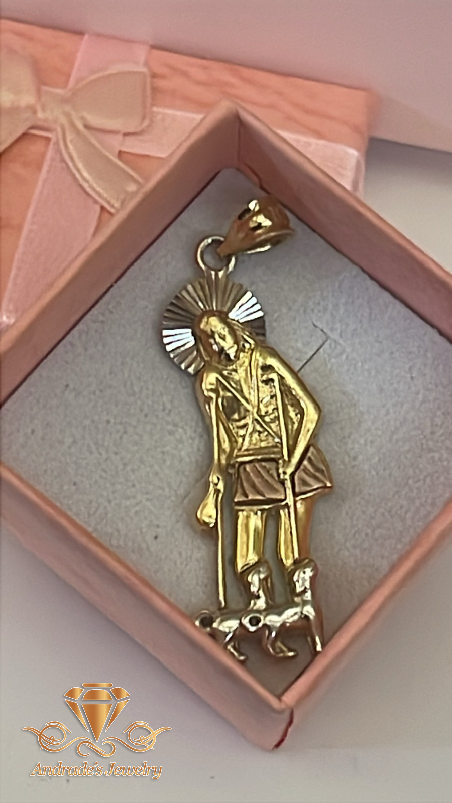 Dije de San Lázaro tres oros - Imagen 4